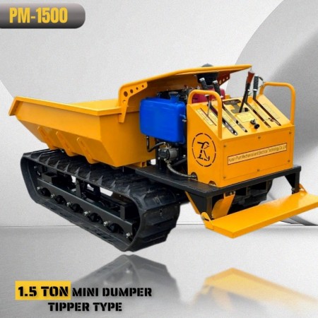 1500kg Mini Crawler Dumper Gbogbo Terrain Transporter